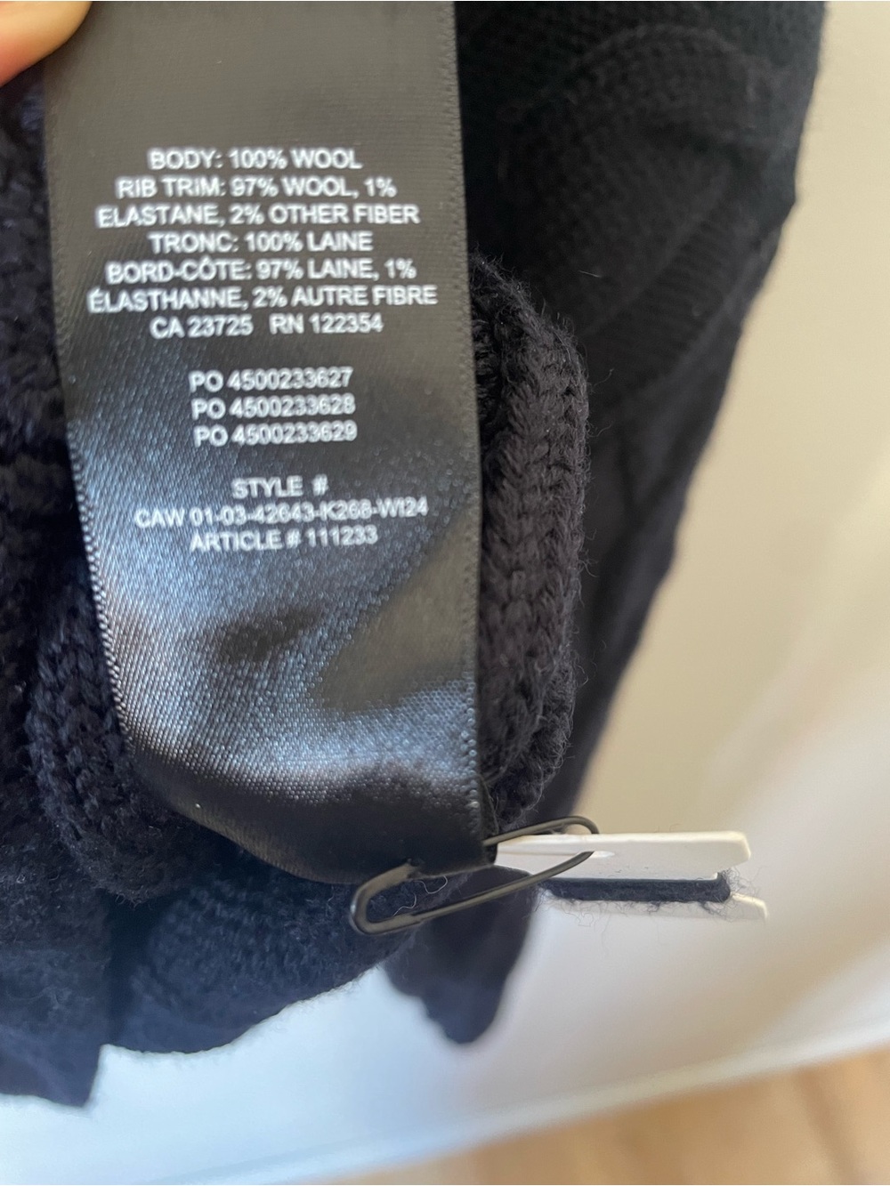 Aritzia 100% wool Glory sweater - Picture 4 of 4